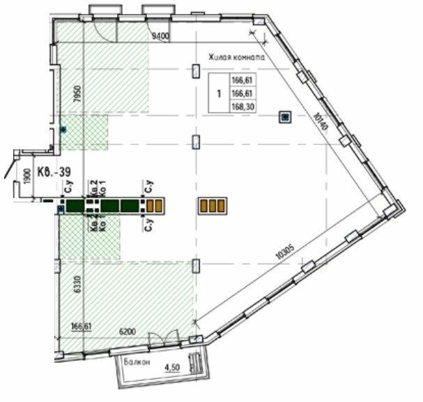 Свободная планировка 168.3 м² в ЖК Park Residence от 41 200 грн/м², Днепр