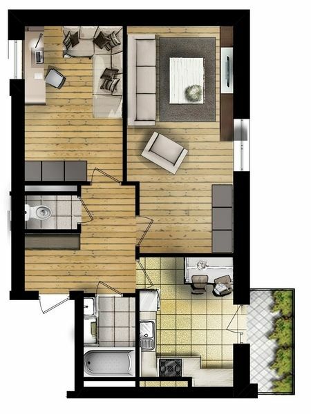 2-комнатная 61.91 м² в ЖД Новый массив от 18 000 грн/м², Днепр