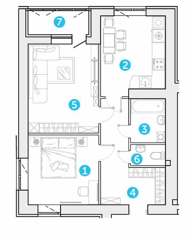 2-комнатная 68.83 м² в ЖК Супернова от 20 000 грн/м², Луцк