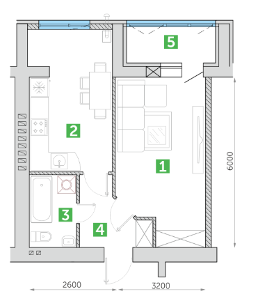 1-комнатная 43.77 м² в ЖК Парковий квартал от 12 500 грн/м², г. Ковель