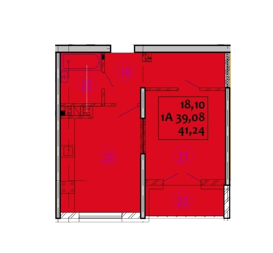 1-комнатная 41.24 м² в ЖК Варшавський от 14 200 грн/м², г. Ковель