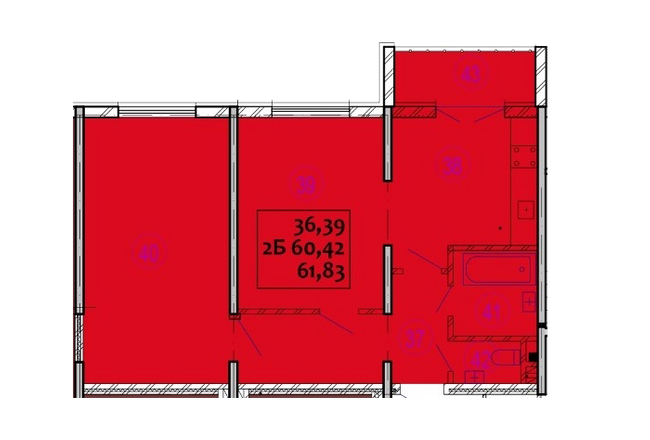 2-комнатная 61.83 м² в ЖК Варшавський от 11 800 грн/м², г. Ковель