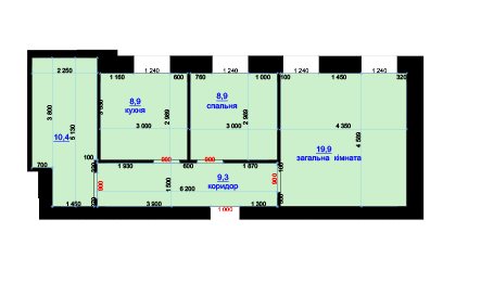 2-кімнатна 57.4 м² в ЖК Княжий від 8 650 грн/м², м. Любомль