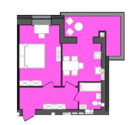 1-кімнатна 49.9 м² в ЖК Grand City Dombrovskyi від 13 500 грн/м², Житомир