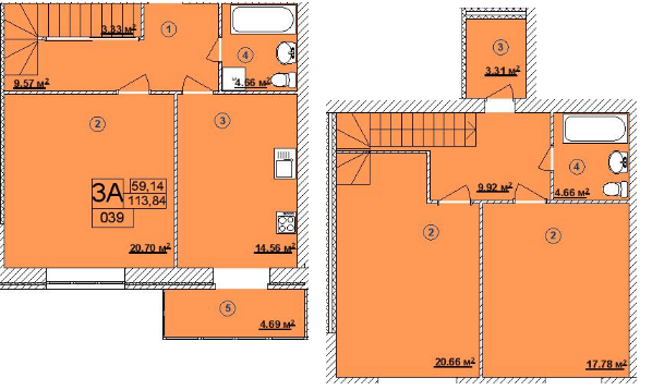 Дворівнева 113.84 м² в ЖК Turkish City від 20 000 грн/м², Вінниця