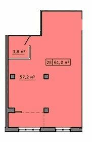 2-комнатная 61 м² в ЖК Кировский от 15 850 грн/м², г. Мелитополь