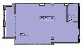 2-кімнатна 65.1 м² в ЖК Кіровський від 15 850 грн/м², м. Мелітополь