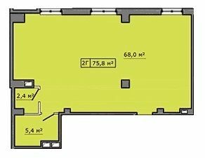 2-кімнатна 75.8 м² в ЖК Кіровський від 16 400 грн/м², м. Мелітополь