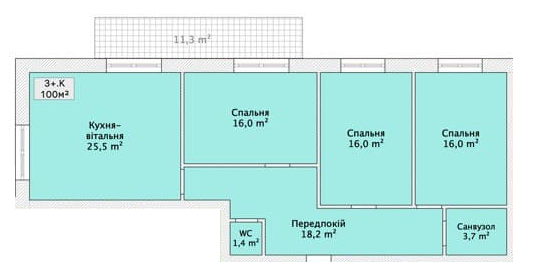 3-кімнатна 100 м² в ЖК на вул. Маліновського, 20 від 30 100 грн/м², Вінниця