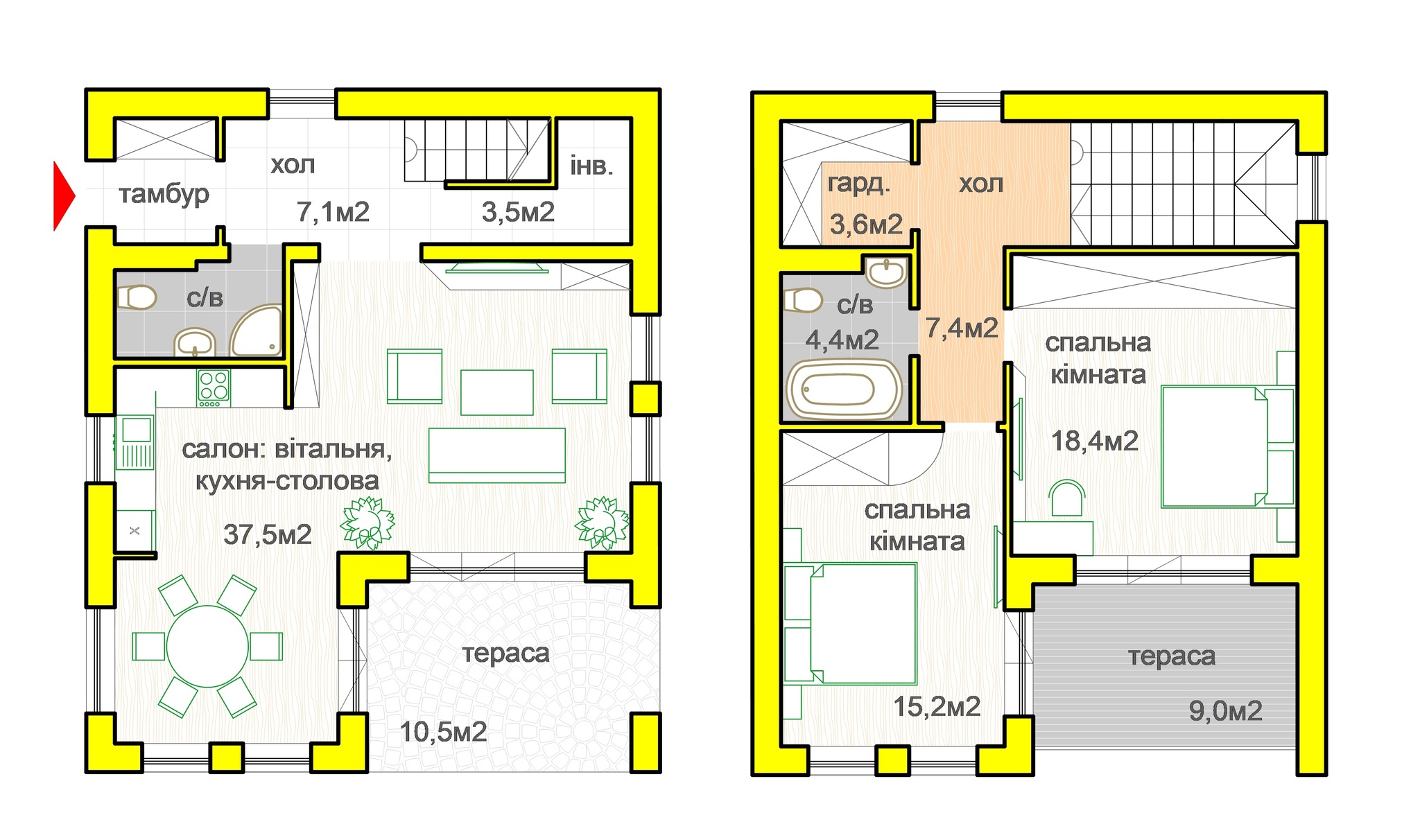 Котедж 112 м² в КМ Oklahoma Cottage Town від 19 911 грн/м², с. Дмитрівка