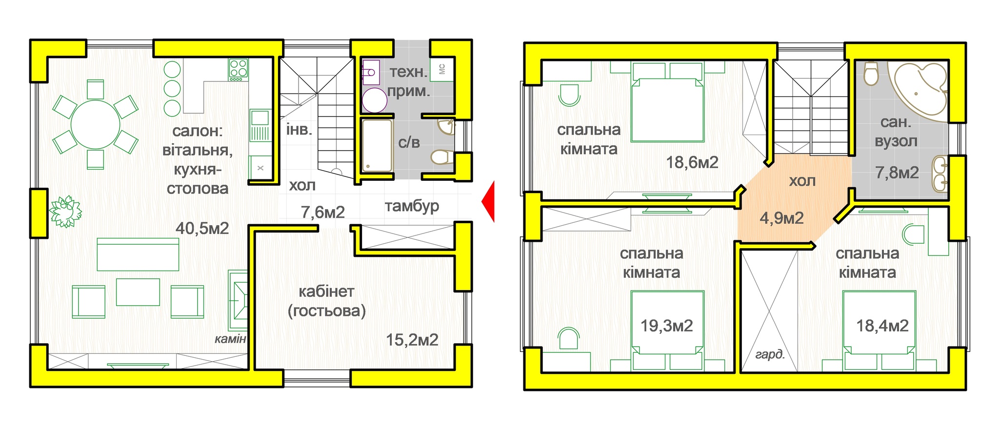 Котедж 142.7 м² в КМ Oklahoma Cottage Town від 16 328 грн/м², с. Дмитрівка