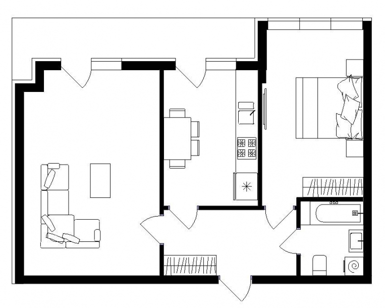 2-комнатная 64 м² в ЖК Карпатского от 21 950 грн/м², с. Минай