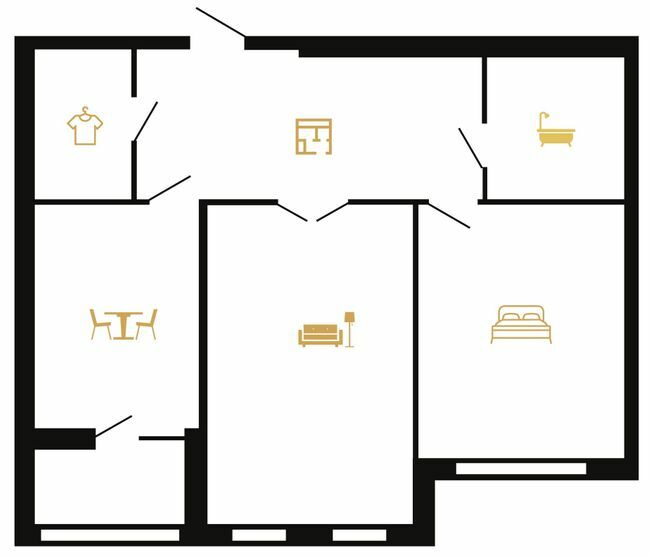 2-кімнатна 88 м² в ЖК Royal Hall від 45 100 грн/м², Івано-Франківськ