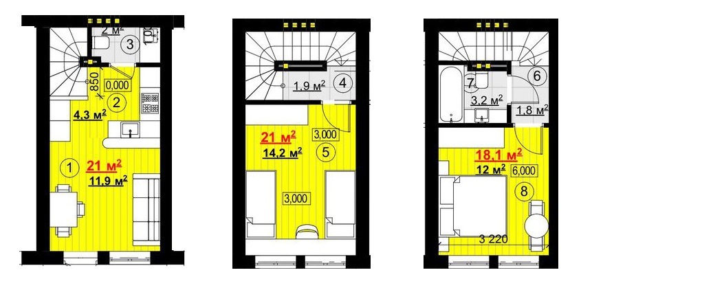 Таунхаус 60 м² в КМ New Smart 7 від 13 567 грн/м², с. Софіївська Борщагівка