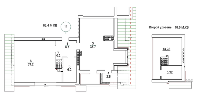 Двухуровневая 102 м² в ЖК Comfort Club от 27 150 грн/м², Киев