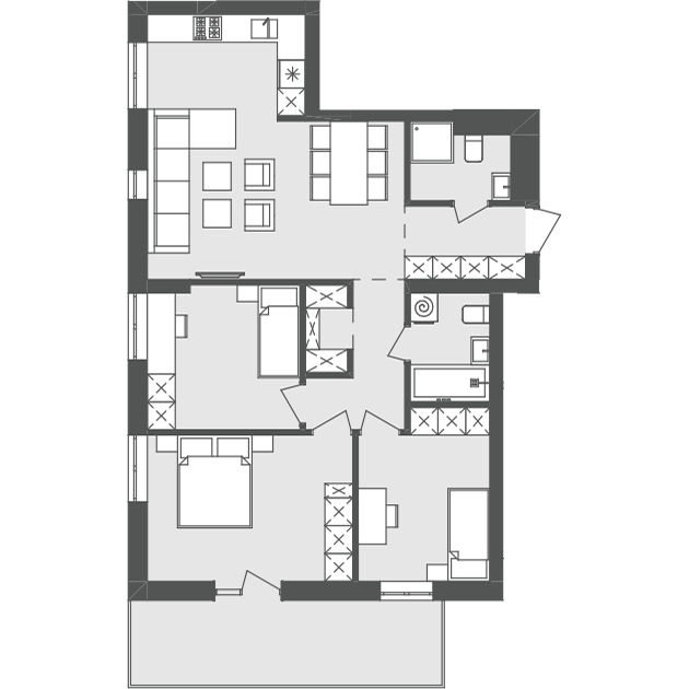 3-кімнатна 82.02 м² в ЖК Avalon Flex від 24 500 грн/м², Львів