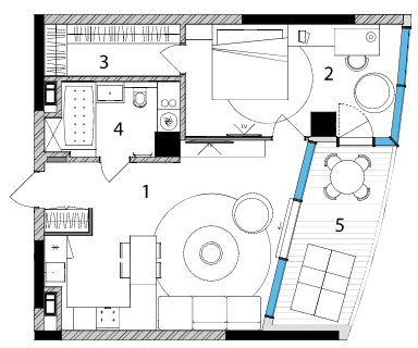 1-комнатная 61.72 м² в ЖК Taryan Towers от 148 200 грн/м², Киев