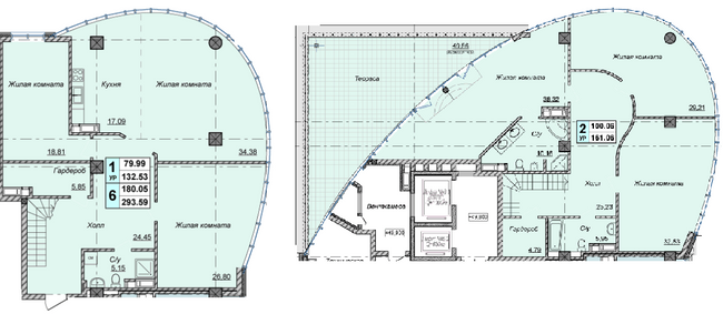 Двухуровневая 293.59 м² в КД Малевича, 48 от 48 000 грн/м², Киев