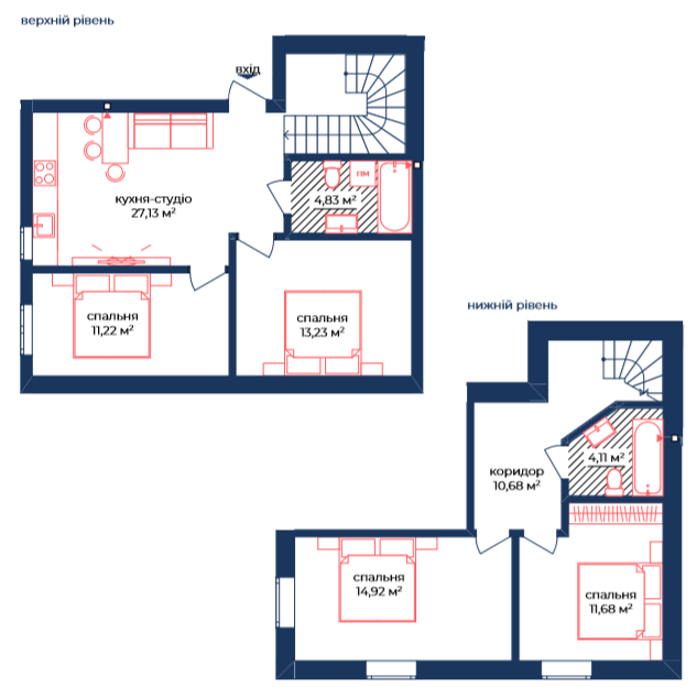 Дворівнева 100.17 м² в КБ Liverpool House від 19 850 грн/м², Київ