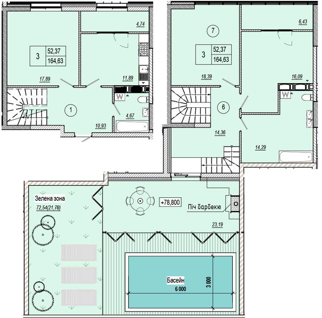 Дворівнева 164.63 м² в ЖК Podil Plaza & Residence від 32 000 грн/м², Київ