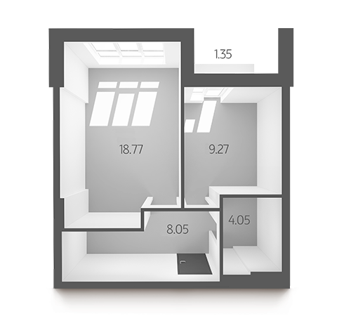 1-комнатная 41.49 м² в ЖК L-квартал от 30 000 грн/м², Киев