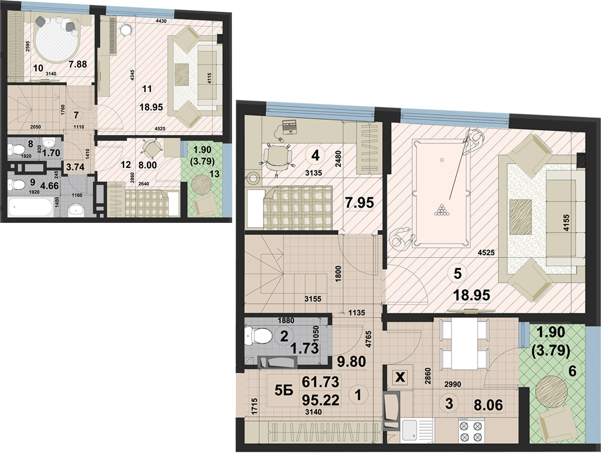 Двухуровневая 95.22 м² в ЖК Paradise Avenue от 19 000 грн/м², с. Крюковщина