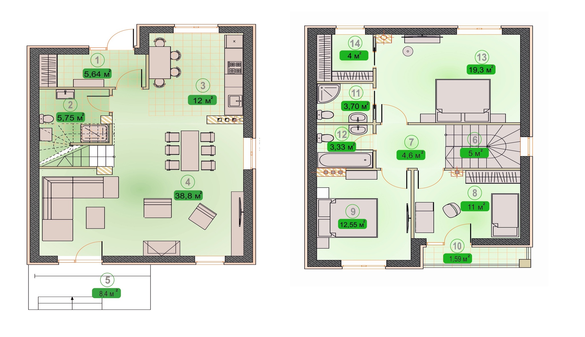 Коттедж 127 м² в КП Лес и Озеро от 16 063 грн/м², с. Иванковичи