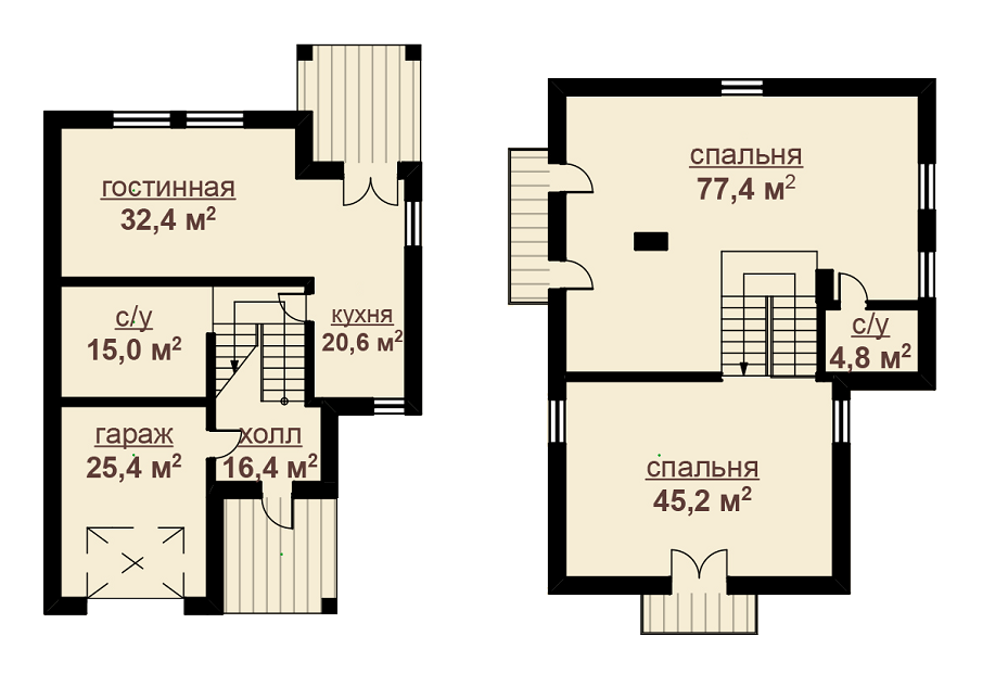 Коттедж 238 м² в КГ Скифский от 5 882 грн/м², с. Крячки