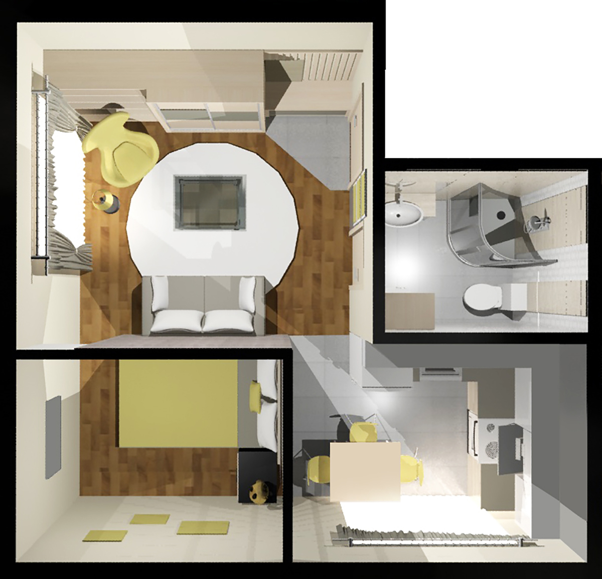 1-комнатная 41.7 м² в ЖК Калина Таун от 14 000 грн/м², пгт Калиновка