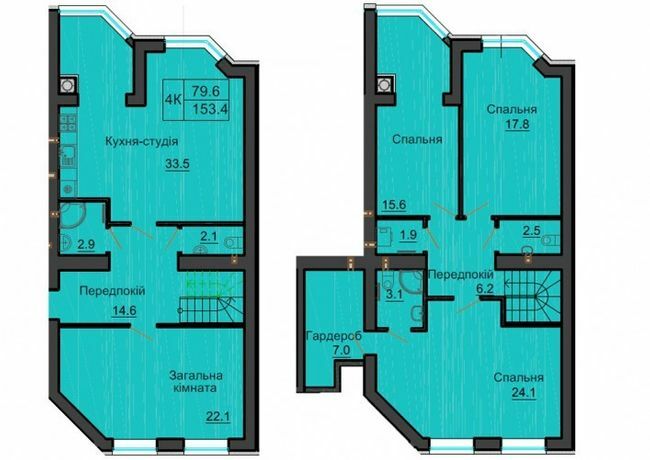 Двухуровневая 153.4 м² в ЖК София Резиденс от 37 000 грн/м², с. Софиевская Борщаговка