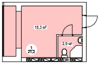 Смарт 21.2 м² в ЖК Нова Данія від 20 600 грн/м², с. Софіївська Борщагівка