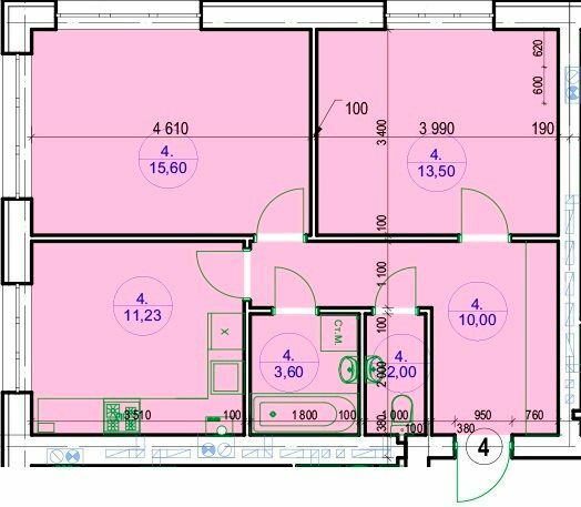 2-кімнатна 55.93 м² в ЖК G-51 від забудовника, м. Ірпінь