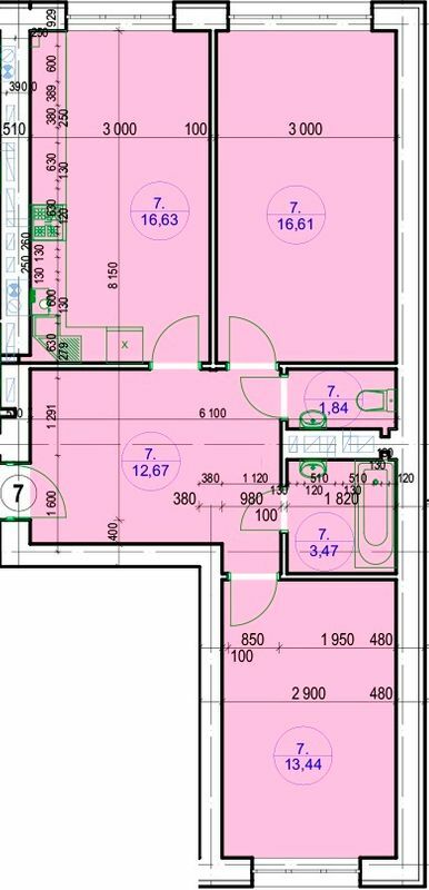 2-комнатная 64.66 м² в ЖК G-51 от застройщика, г. Ирпень