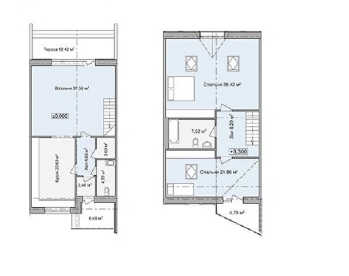 Таунхаус 175 м² в КГ Севериновка от 25 257 грн/м², с. Севериновка