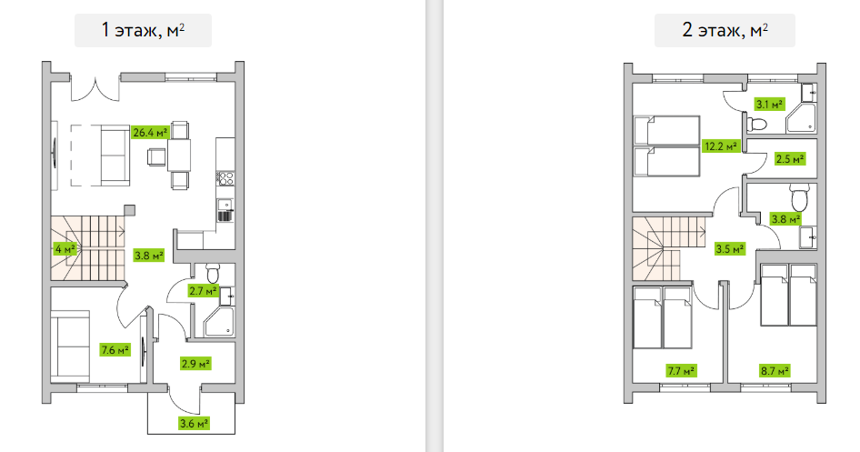 Коттедж 92 м² в КГ Семь Озер от 20 804 грн/м², с. Крушинка