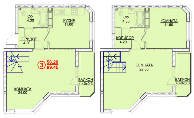 Дворівнева 89.45 м² в ЖК Велесгард від 23 000 грн/м², м. Вишгород