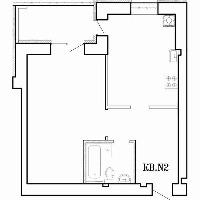 1-комнатная 44.8 м² в ЖК Концепт от 16 000 грн/м², Николаев