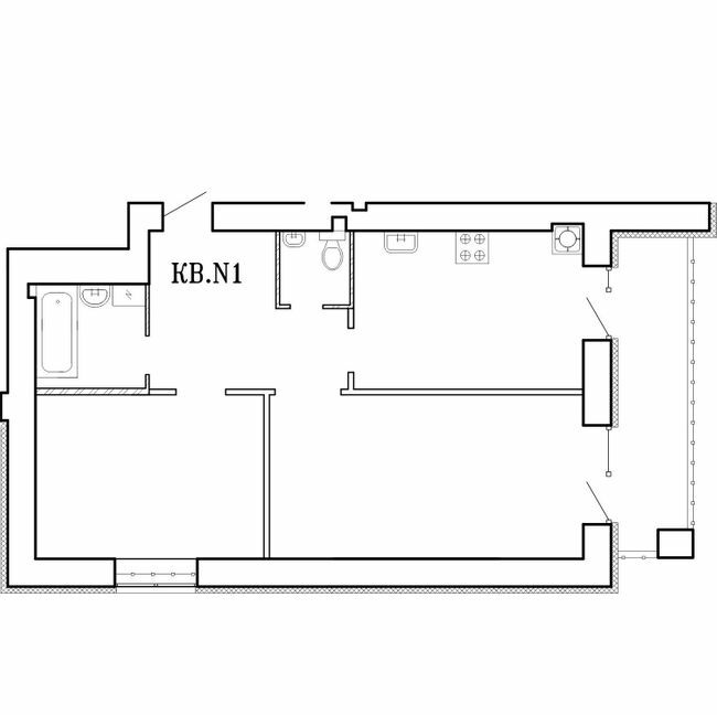 2-кімнатна 57.9 м² в ЖК Концепт від 18 000 грн/м², Миколаїв