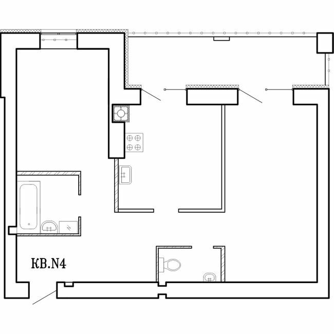 2-комнатная 61.2 м² в ЖК Концепт от 18 000 грн/м², Николаев