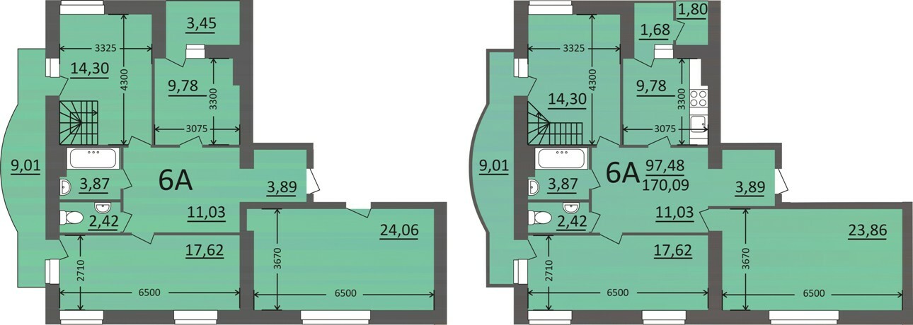 Двухуровневая 170.09 м² в Мкрн Потемкинский от 17 000 грн/м², Николаев