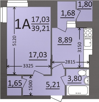 1-комнатная 39.21 м² в Мкрн Потемкинский от 17 850 грн/м², Николаев