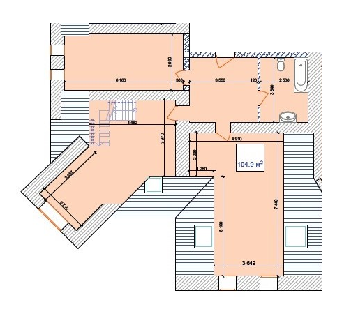 2-комнатная 104.9 м² в КД Наваль от 23 200 грн/м², Николаев