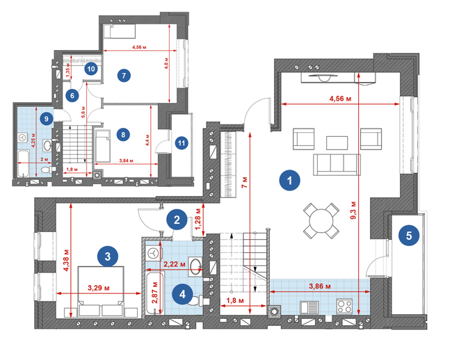 Дворівнева 146.89 м² в ЖК Central Park від 20 500 грн/м², м. Кременчук