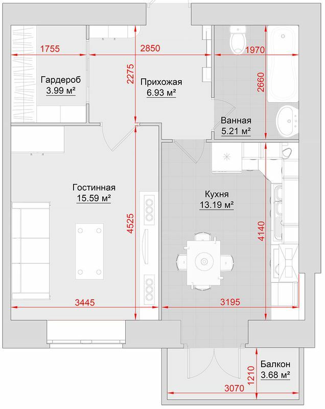 1-комнатная 48 м² в ЖК на ул. Троицкая, 74 от 17 850 грн/м², г. Кременчуг