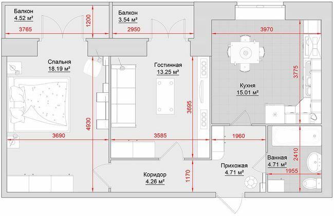 2-кімнатна 68 м² в ЖК на вул. Троїцька, 74 від 17 600 грн/м², м. Кременчук