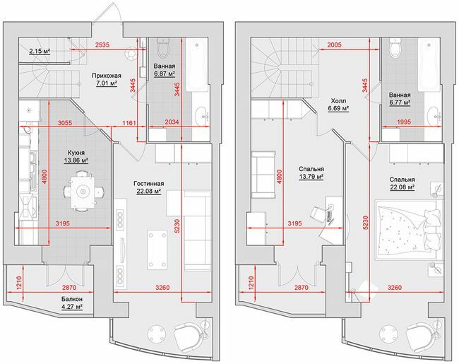 Двухуровневая 116 м² в ЖК на ул. Троицкая, 74 от 18 650 грн/м², г. Кременчуг