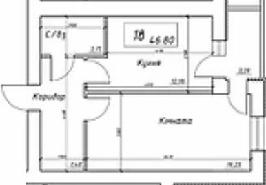 1-комнатная 46.8 м² в ЖК на ул. Интернационалистов, 1 от 12 500 грн/м², Сумы