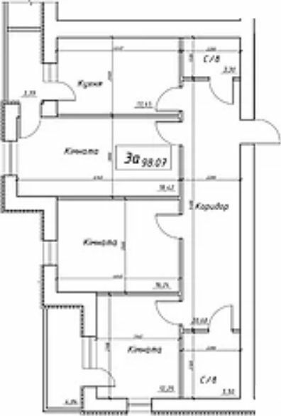 2-комнатная 98.07 м² в ЖК на ул. Интернационалистов, 1 от застройщика, Сумы