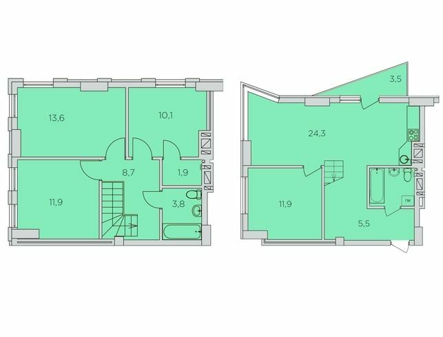 Двухуровневая 98.9 м² в ЖК 360 от 19 150 грн/м², Ровно