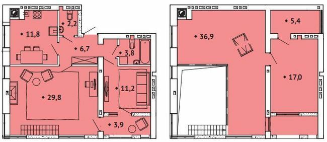 Двухуровневая 153.45 м² в ЖК Spectrum от 14 450 грн/м², Ровно